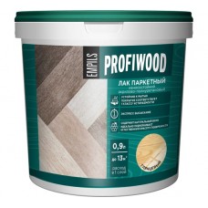 Лак паркетный износостойкий вод.дисперс.акриловый глянцевый 0,9 кг. PROFIWOOD  9020